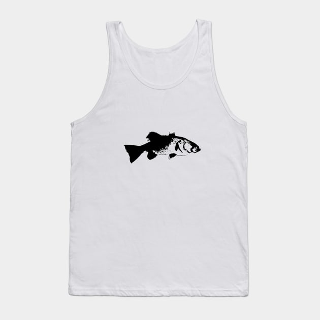 Bass design black Tank Top by BassFishin